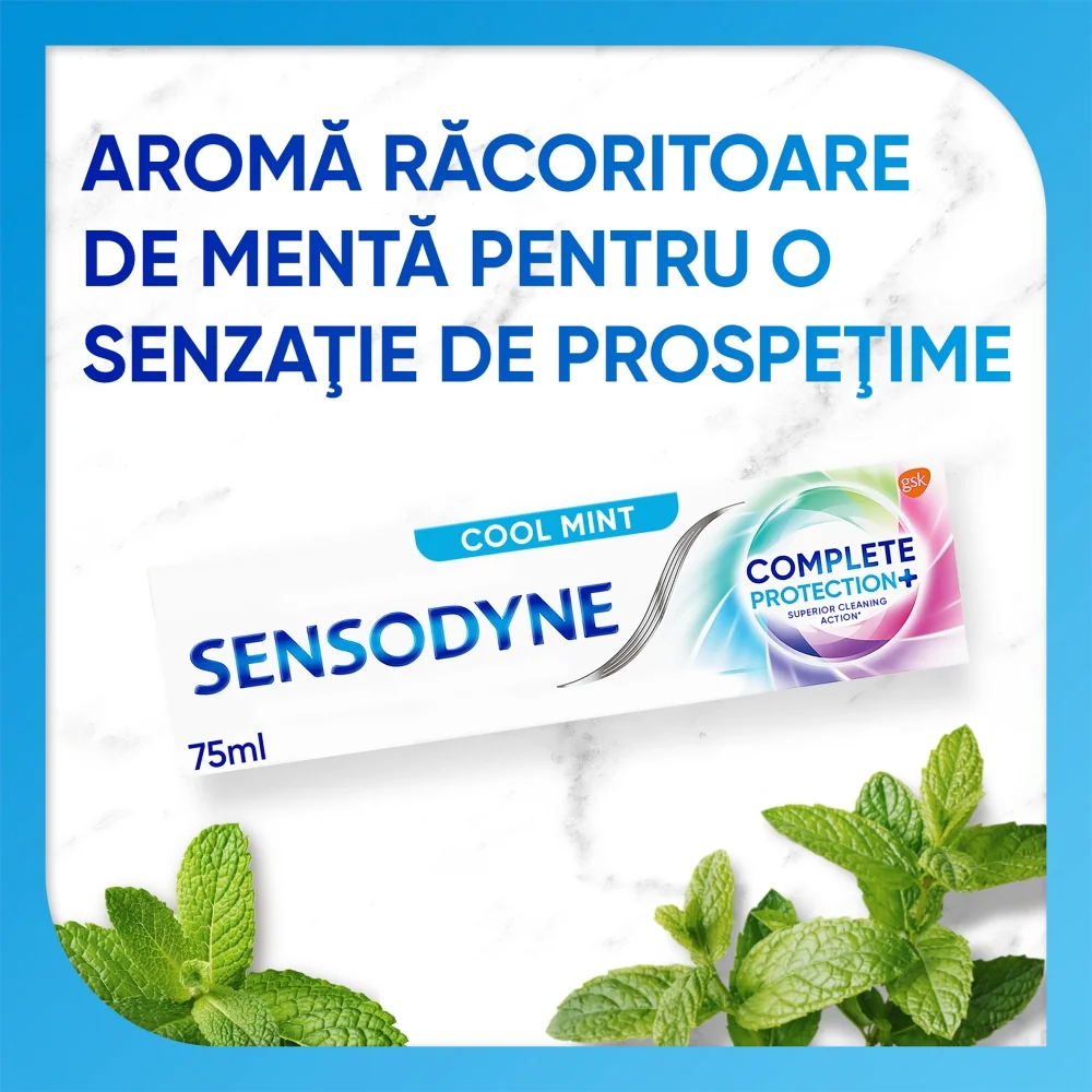 Pasta de dinti Complete Protection+ Cool Mint, 75ml, Sensodyne