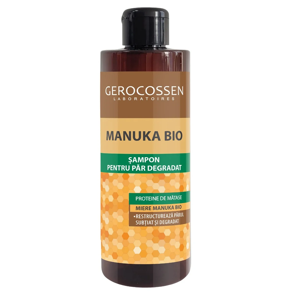 Sampon pentru par degradat Manuka Bio, 400ml, Gerocossen