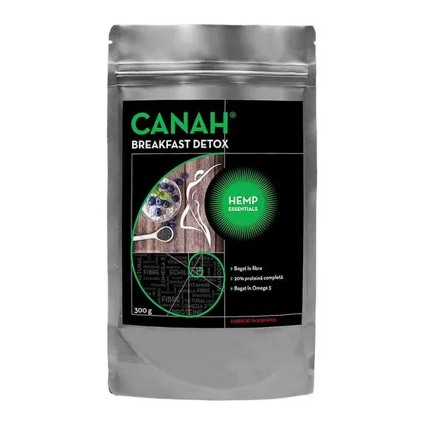 Fibre din seminte de canepa Breakfast Detox, 300g, Canah