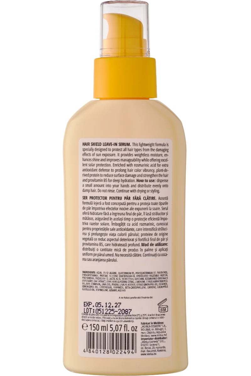 Ser protector pentru par Solar, 150ml, Viorica