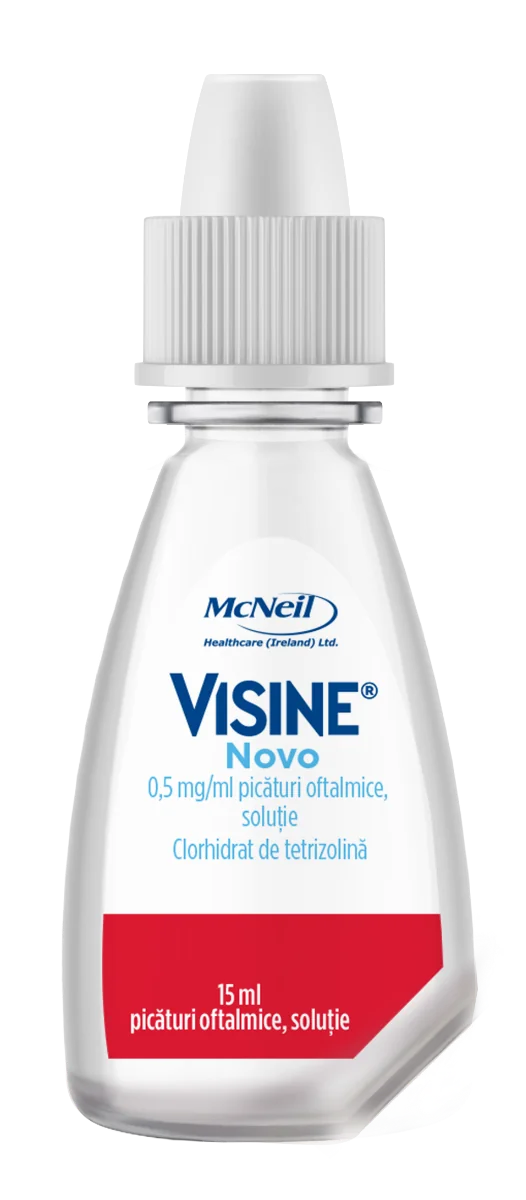 Visine Novo 0,5 mg/ml Picaturi oftalmice solutie, 15ml, McNeil Healthcare