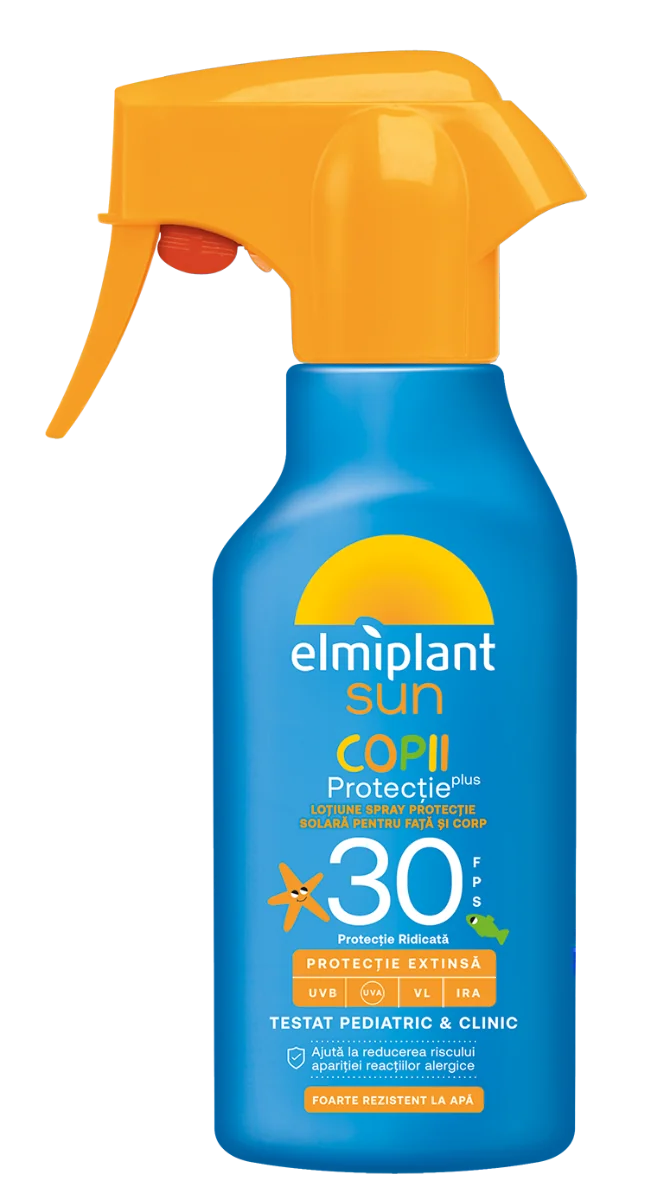 Spray cu protectie solara SPF 30 pentru copii Sun, 200ml, Elmiplant