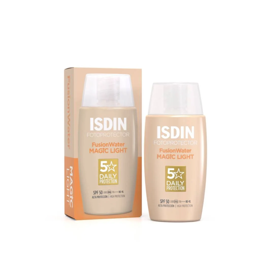 Fotoprotector Fusion Water Magic Color Light SPF50, 50ml, Isdin