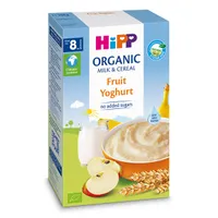Lapte&cereale cu fructe si iaurt Eco, 250g, HiPP