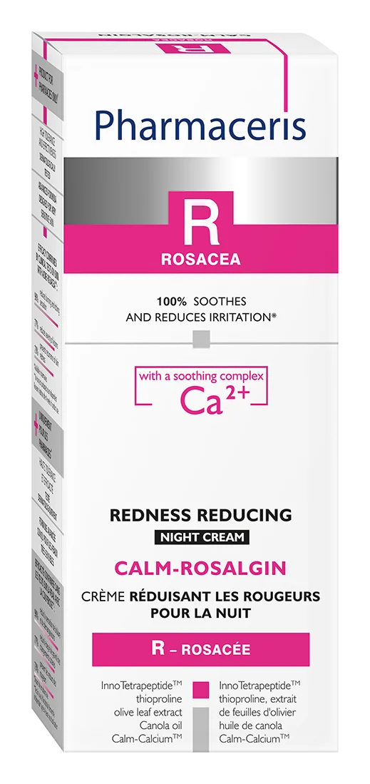 Crema de noapte pentru reducere roseata Calm-Rosalgin R, 30ml, Pharmaceris