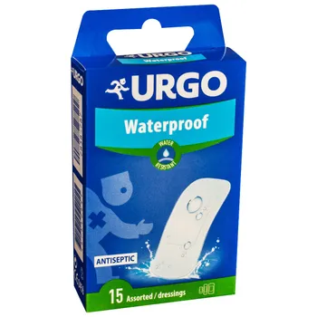 Plasturi antiseptici rezistenti la apa, 15 bucati, Urgo 