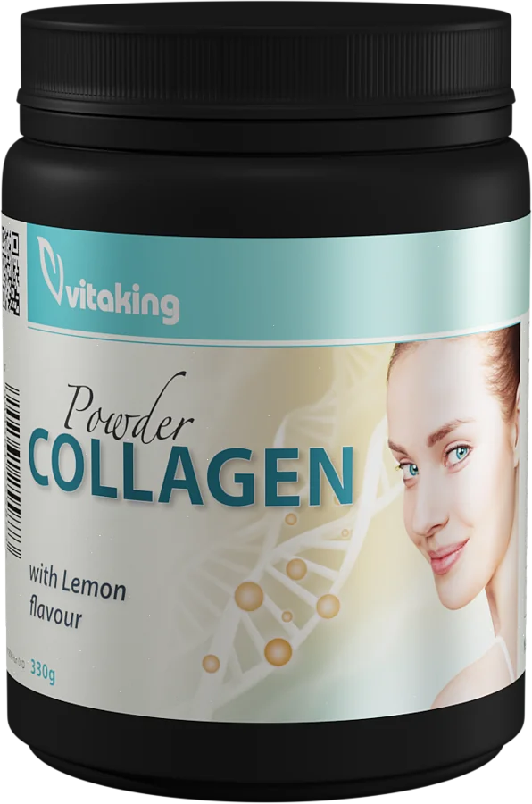 Colagen cu vitamina C cu gust de lamaie, 330g, Vitaking
