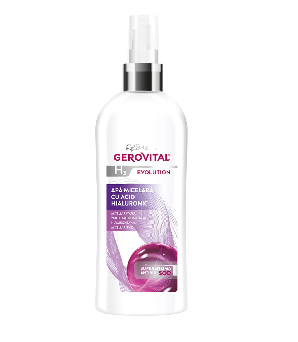 CADOU Apa micelara cu acid hialuronic H3 Evolution, 150ml, Gerovital