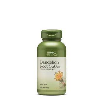 Radacina de papadie Herbal Plus, 100 capsule, GNC 