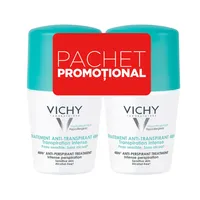 Pachet Deodorant roll-on antiperspirant cu parfum 48h 1+1 Gratuit, 50ml, Vichy