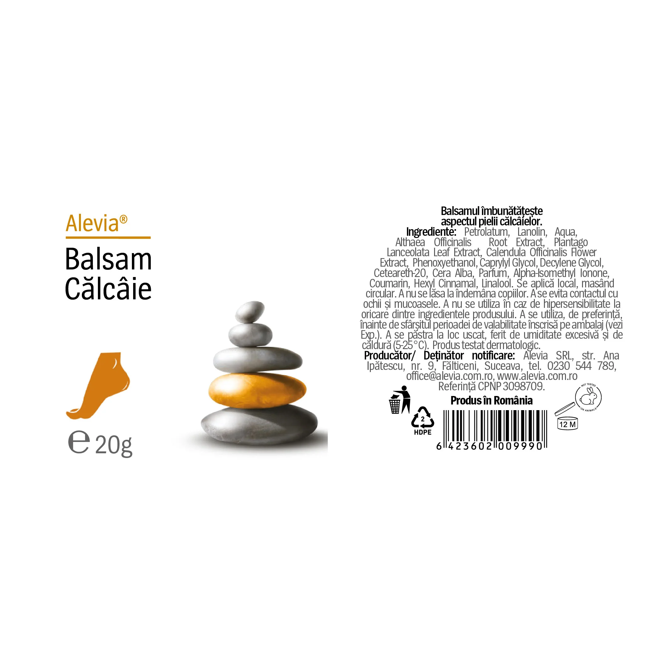 Balsam pentru calcaie, 20g, Alevia