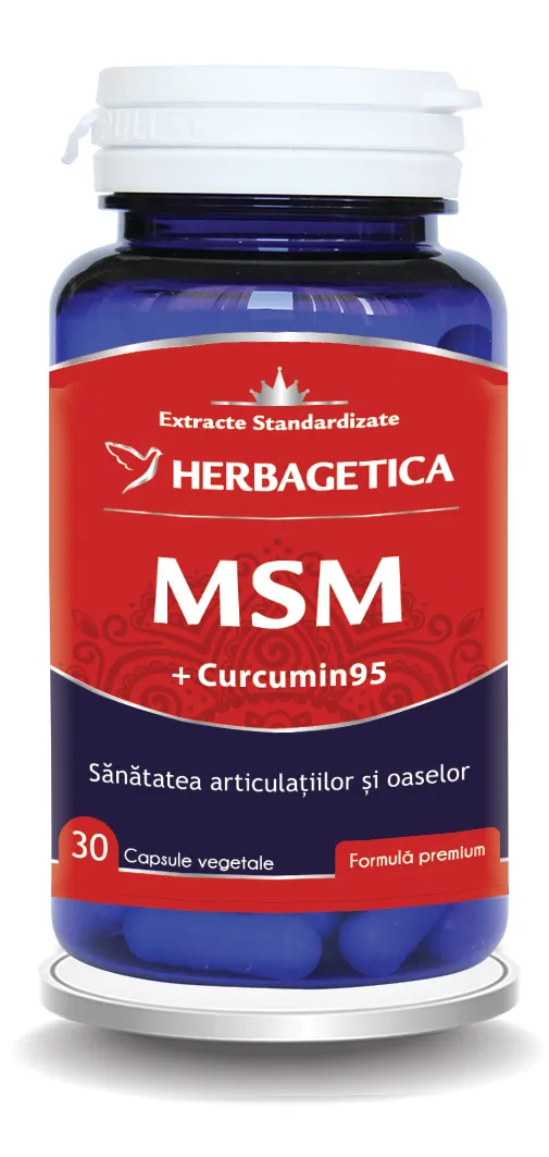 MSM+ Cucumin95, 30 capsule, Herbagetica