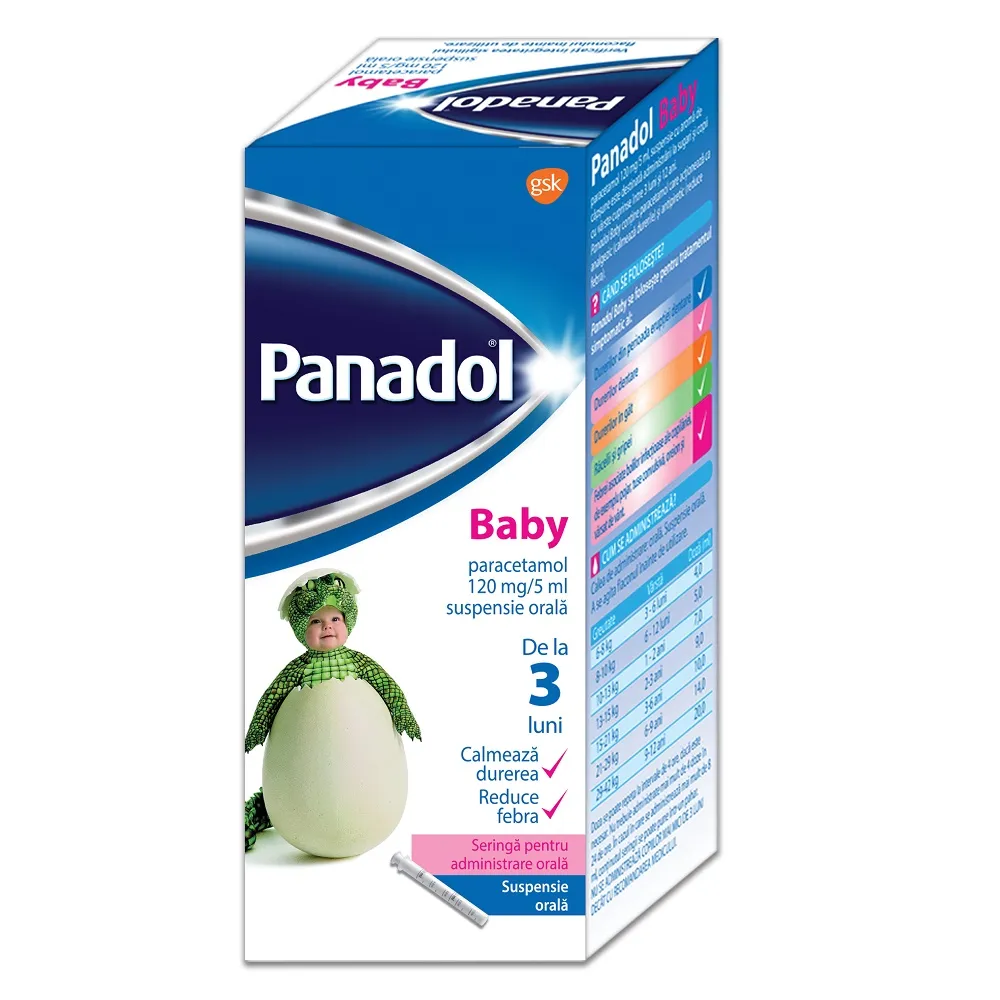 Panadol Baby 120 mg/5ml, 100 ml, GSK