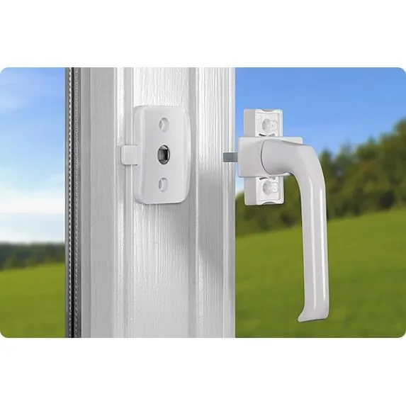 Pachet economic sigurante pentru usi de balcon si ferestre Albe 70060, 3 bucati, Reer
