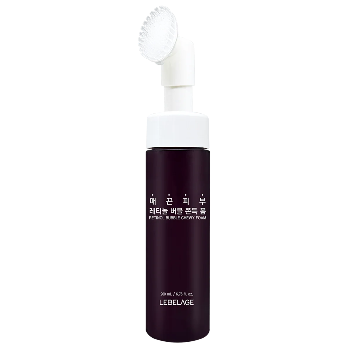 Spuma de curatare cu Retinol si perie din silicon, 200ml, Lebelage