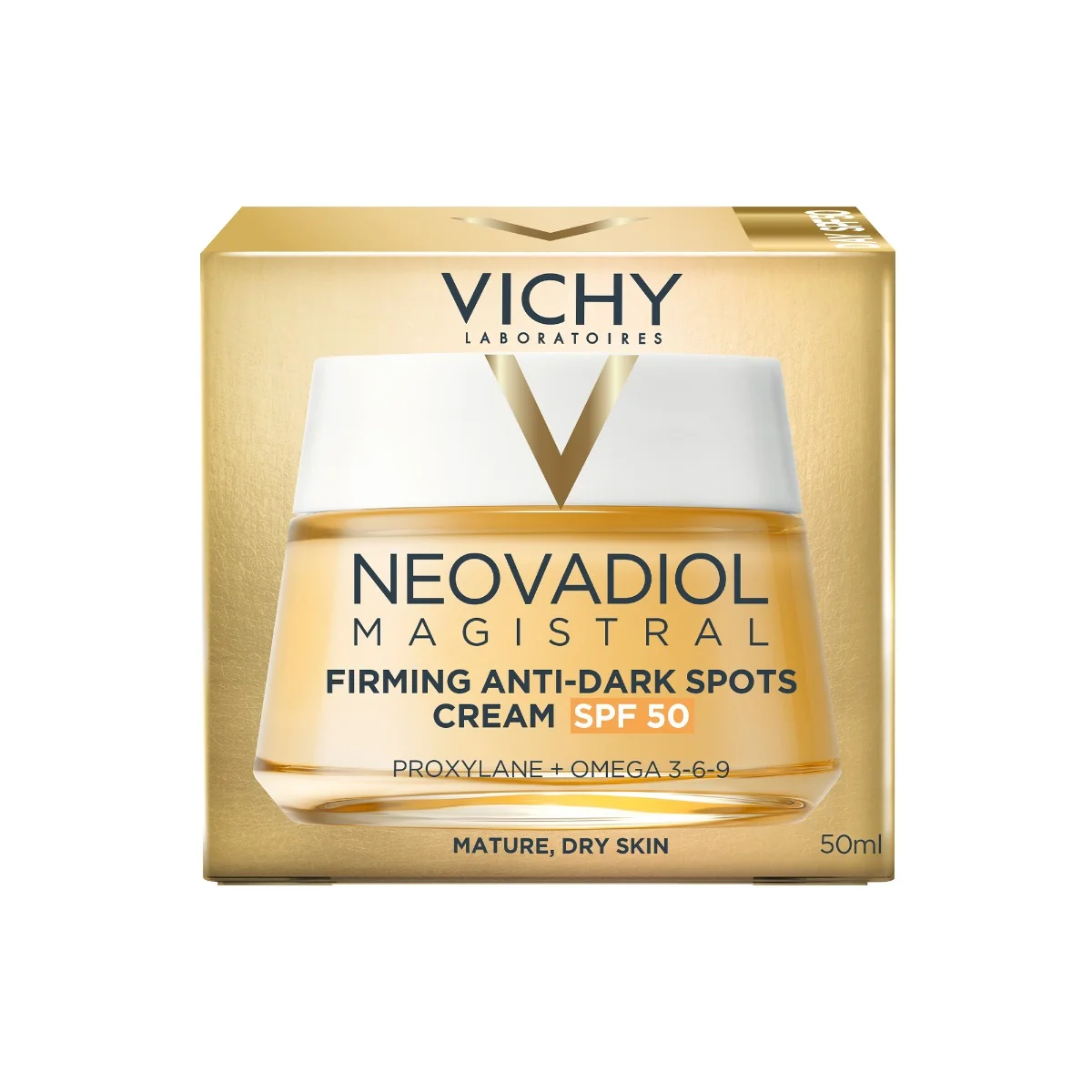 Crema de zi anti-pete pigmentare cu efect de fermitate SPF50 Neovadiol Magistral, 50ml, Vichy