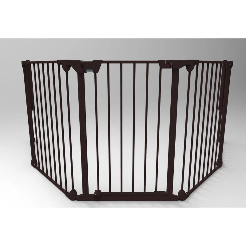 Tarc de siguranta modular cu 3 panouri negru, 1 bucata, Noma