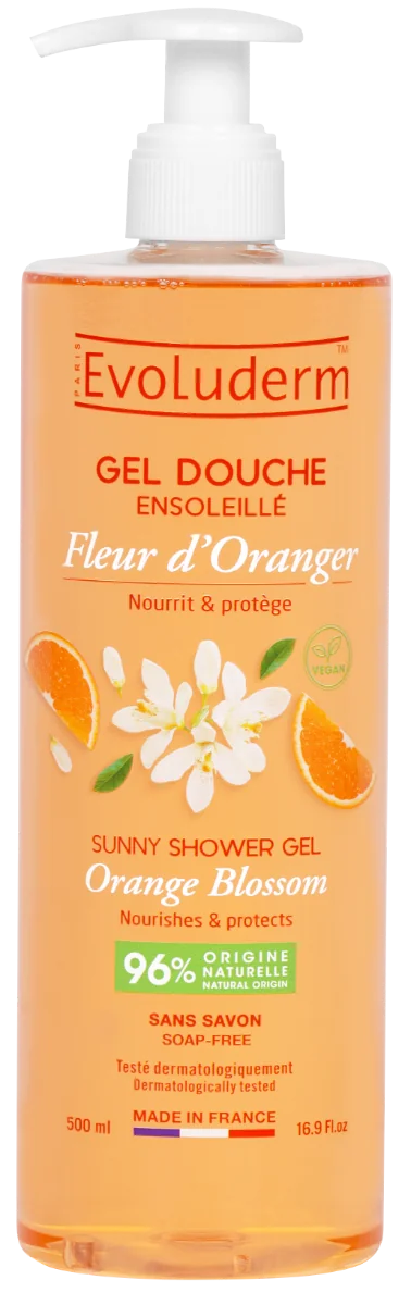 Gel de dus Sunny Fleur D'Oranger, 500ml, Evoluderm