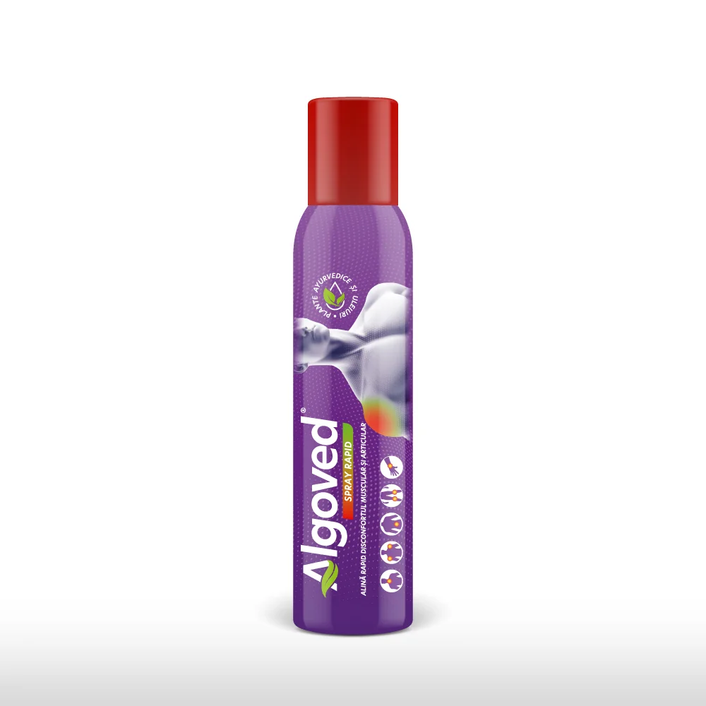 Spray rapid pentru disconfortul muscular si articular, 100g, Algoved