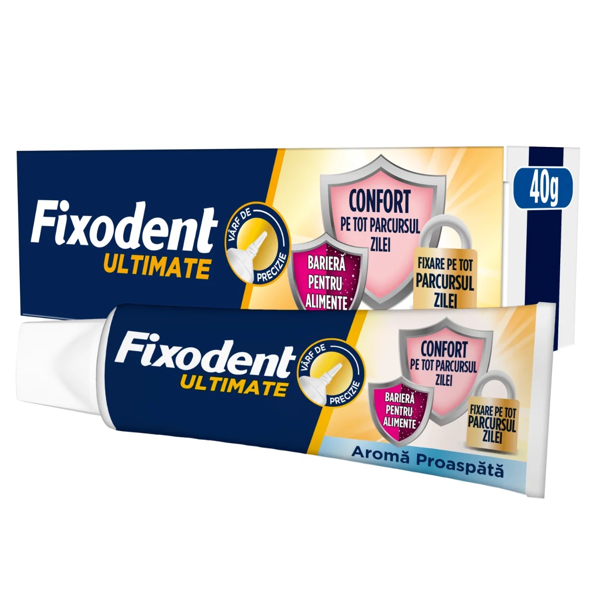 Crema adeziva pentru proteza dentara Ultimate Fresh, 40g, Fixodent