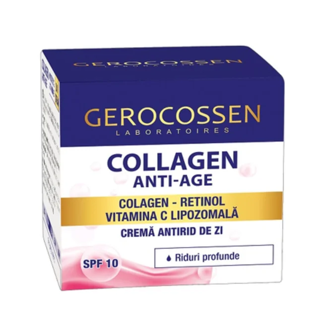 Crema hidratanta antirid de zi Collagen Anti-Age, 50ml, Gerocossen