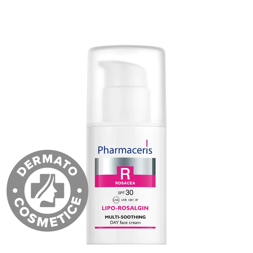 Crema de zi calmanta pentru ten uscat SPF30 Lipo-Rosalgin R, 30ml, Pharmaceris