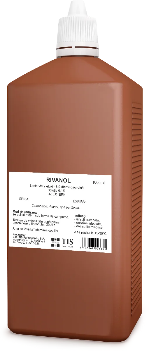 Rivanol 0,1%, 1000ml, Tis Farmaceutic