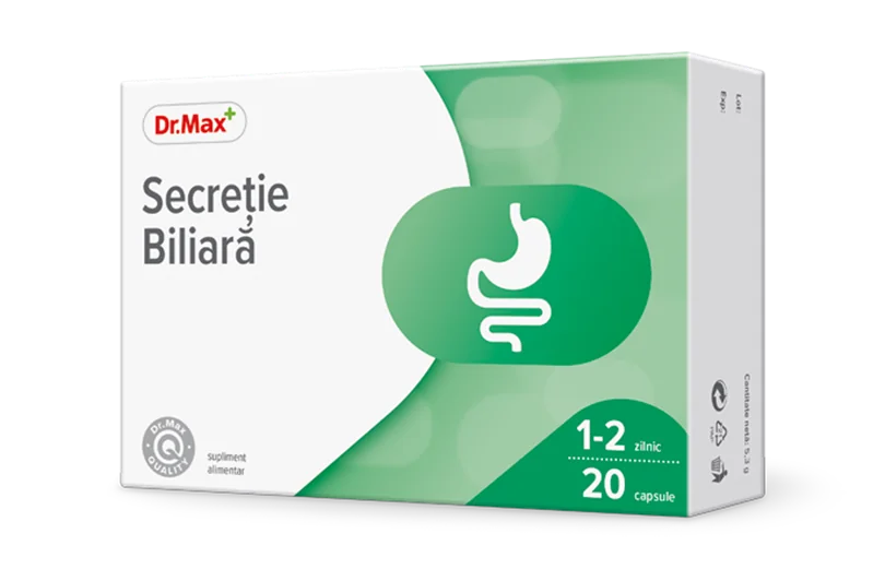 Dr. Max Secretie biliara, 20 capsule