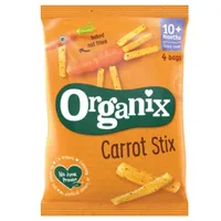 Sticksuri din porumb cu morcov 10+ Bio, 4 x 15g, Organix