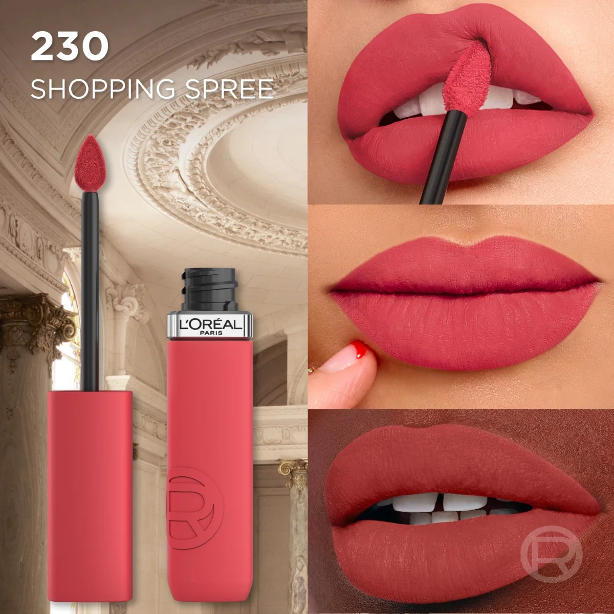 Ruj lichid mat rezistent la transfer Infaillible Matte Resistance 230 Shopping Spree, 5ml, L'Oreal Paris