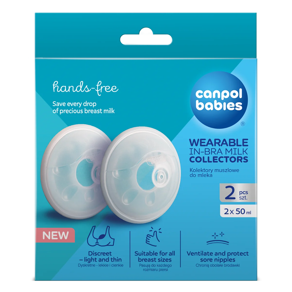 Set scoica colectoare de lapte 1/700, 2 bucati, Canpol babies
