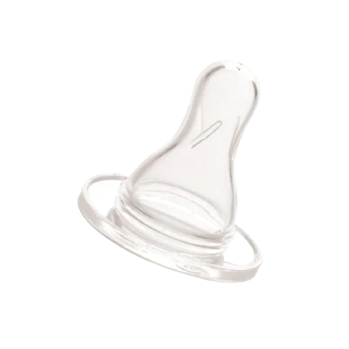 Tetina din silicon rotunda pentru +3 luni 302, 1 bucata, Bebe D' Or