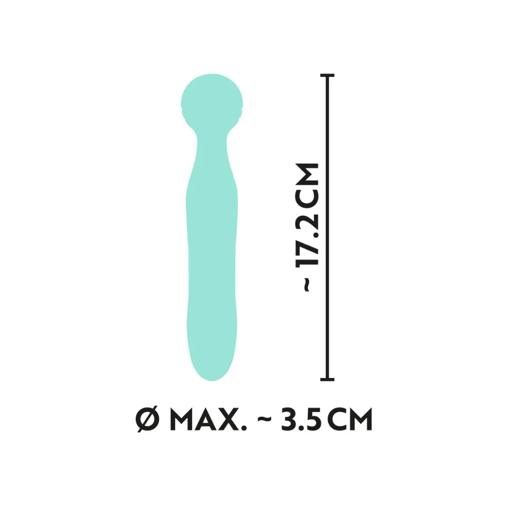 Mini vibrator cu 7 moduri de vibratie turcoaz, 1 bucata, Cuties