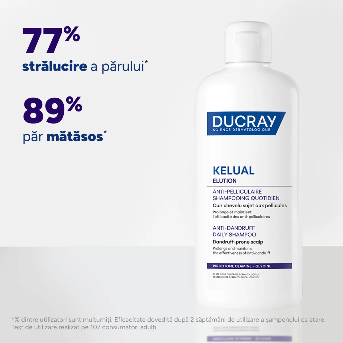 Sampon anti-matreata pentru utilizare frecventa Kelual Elution, 200ml, Ducray