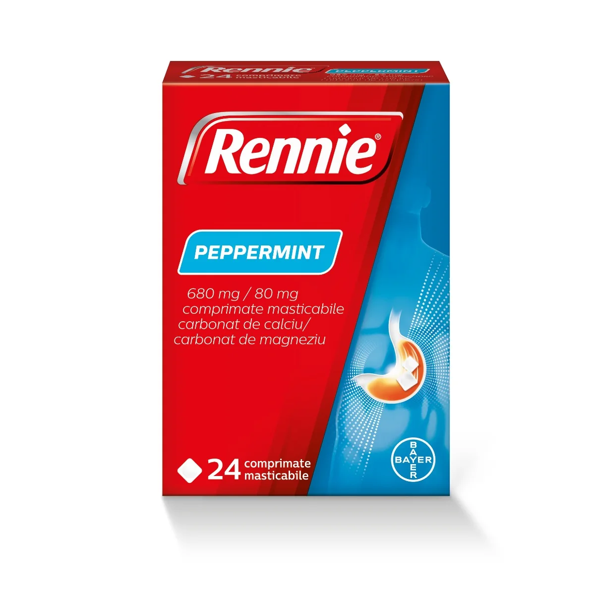 Rennie Peppermint, 24 comprimate, Bayer