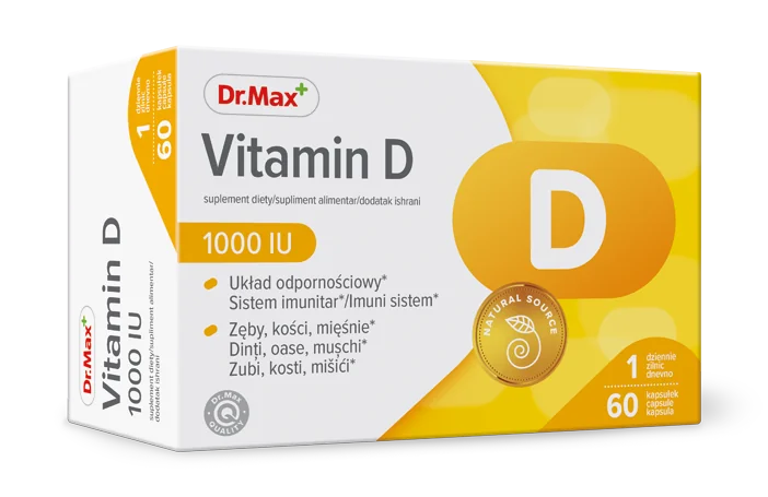 Dr. Max Vitamina D 1000UI, 60 capsule moi