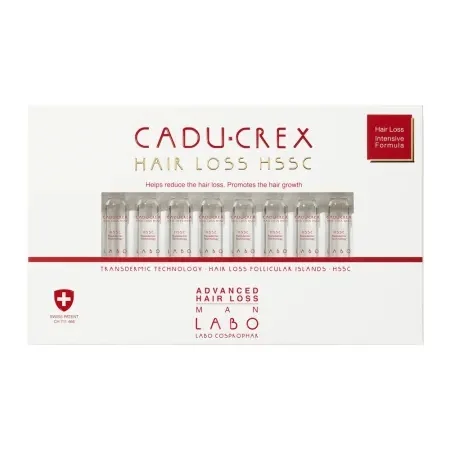 Tratament impotriva caderii severe a parului pentru barbati Cadu Crex, 40 fiole, Labo