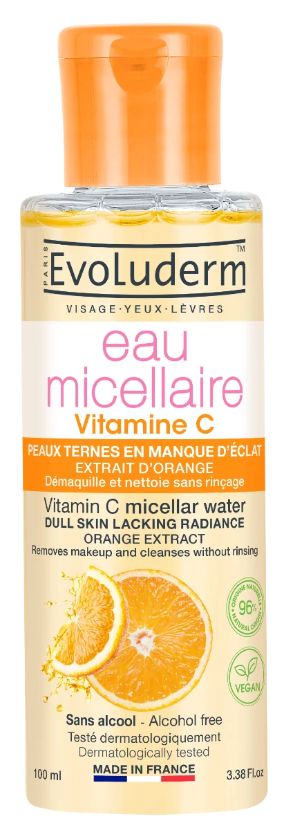 Apa micelara pentru demachere cu Vitamina C, 100ml, Evoluderm