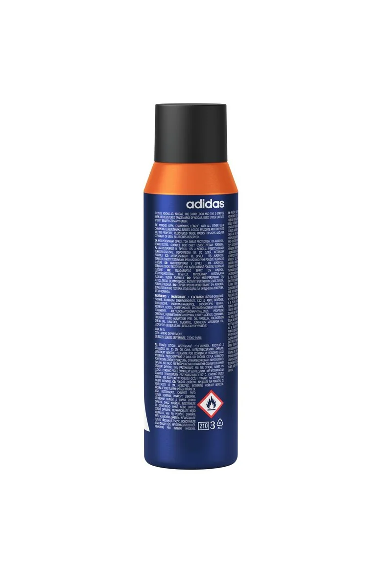 Deodorant spray UEFA Pro Player, 150ml, Adidas