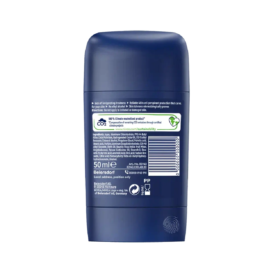 Deodorant stick pentru barbati Fresh Kick, 50ml, Nivea