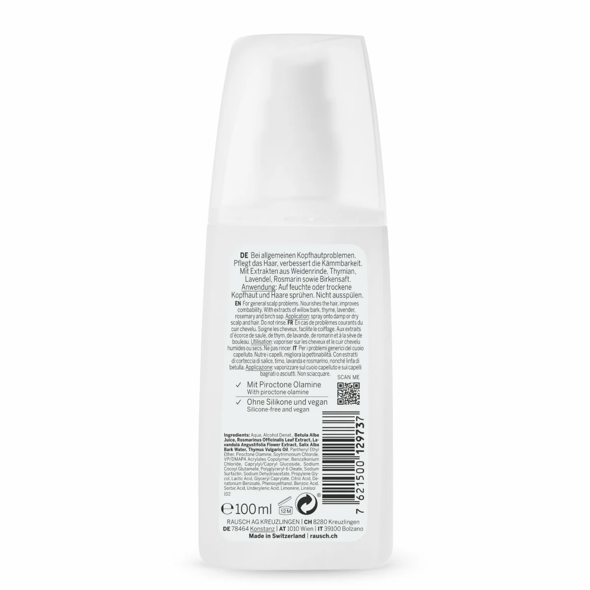 Spray special impotriva matretii grase cu scoarta de salcie, 100ml, Rausch