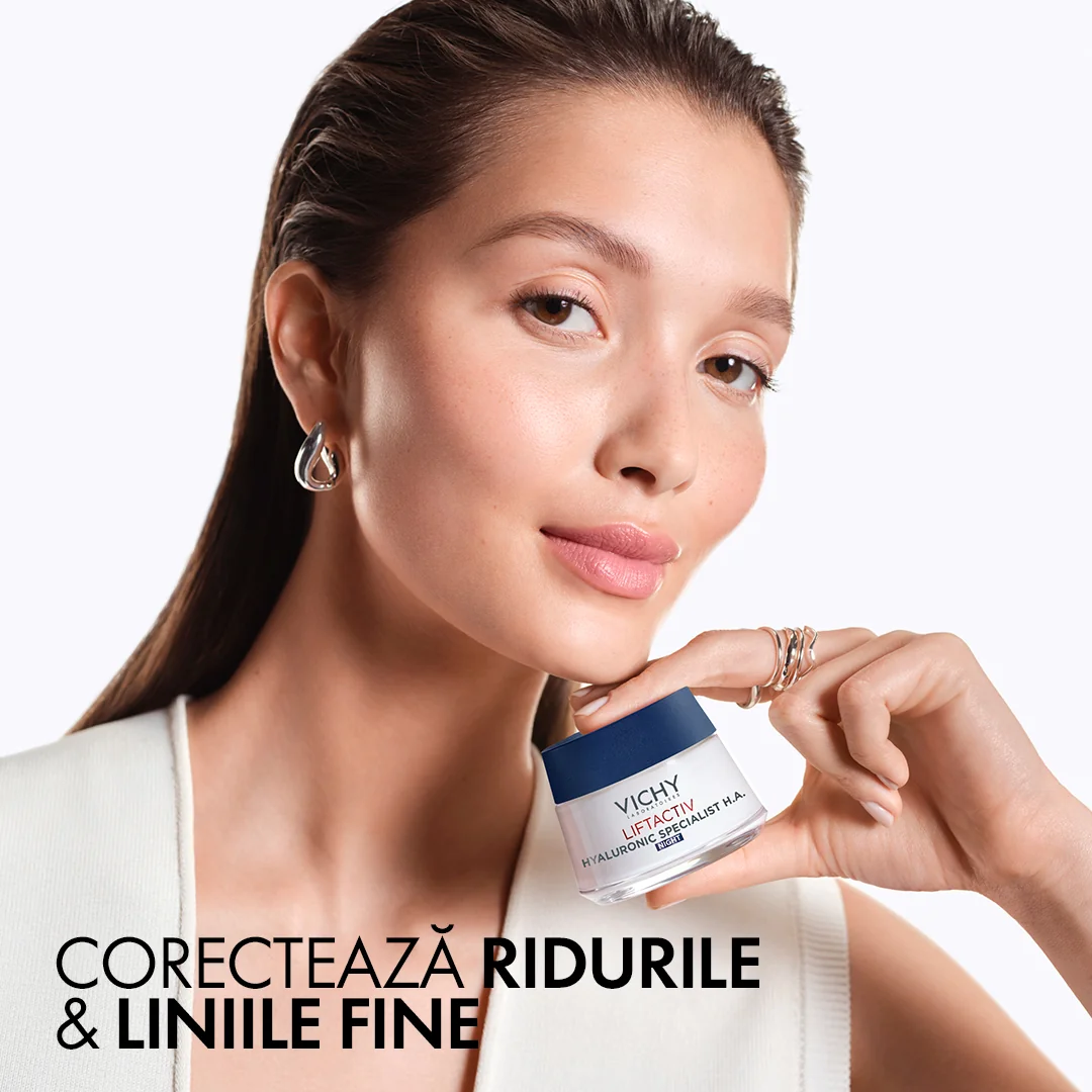 Crema de noapte antirid pentru toate tipurile de ten Liftactiv H.A., 50ml, Vichy