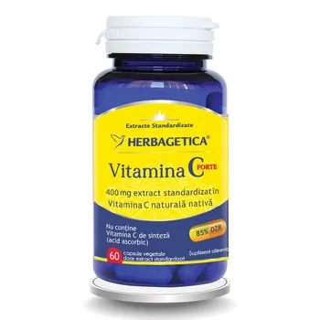 Vitamina C Forte 400mg, 60 capsule, Herbagetica 