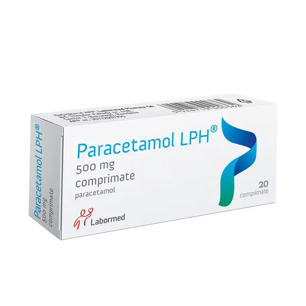 Paracetamol 500 mg, 20 comprimate, Labormed