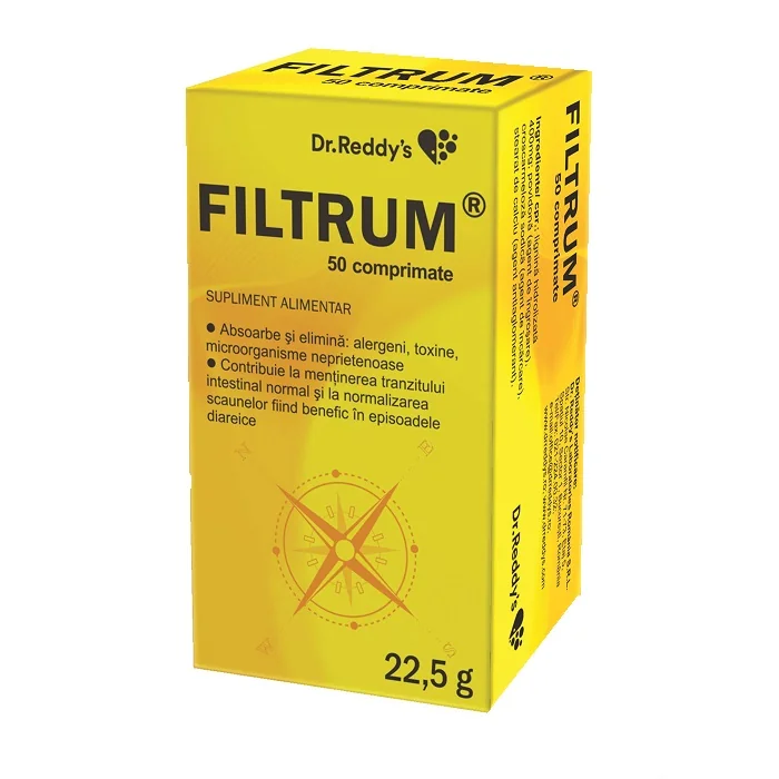 Filtrum, 50 comprimate, Dr. Reddy's