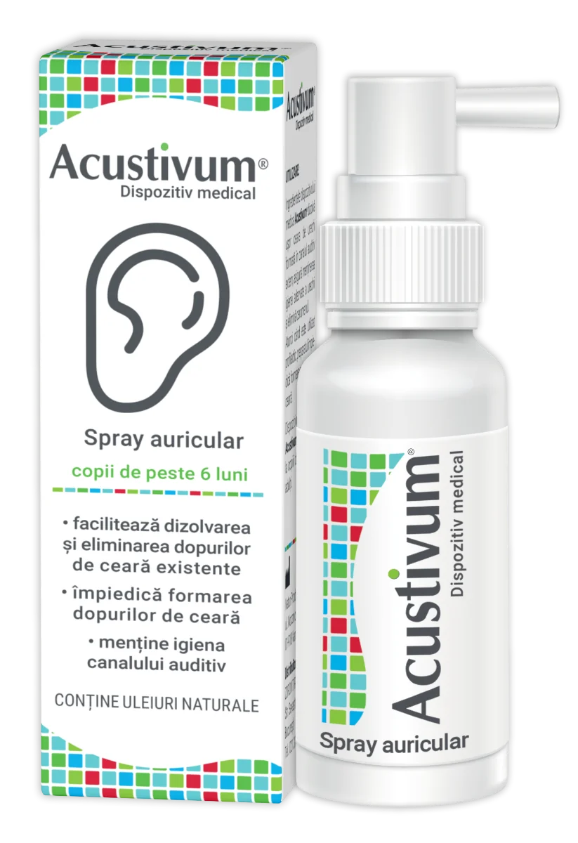 Spray auricular Acustivum, 20ml, Zdrovit