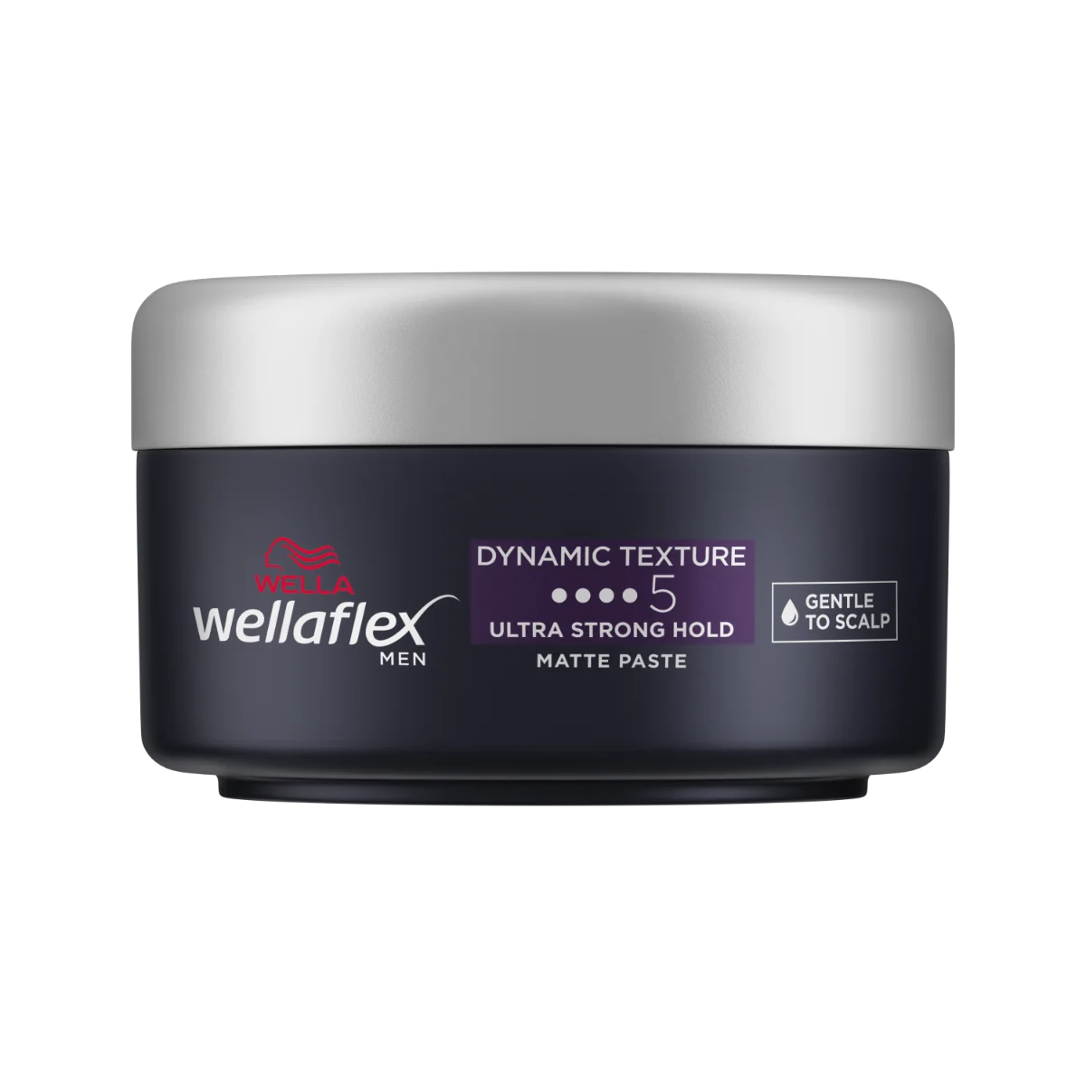 Ceara mata pentru par cu grad de fixare 5 Men Dynamic Texture Wellaflex, 75ml, Wella