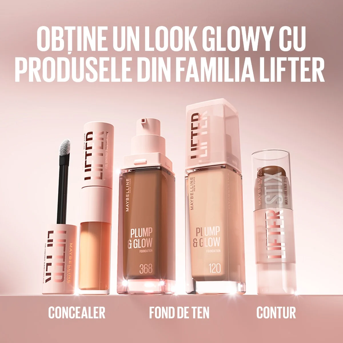 Fond de ten Lifter Plump & Glow Nr. 118, 30ml, Maybelline
