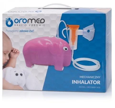 Nebulizator roz pentru copii Oro-Baby Oro-Flexi, 1 bucata, Oromed