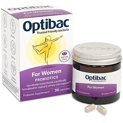 Probiotic pentru flora vaginala, 30 capsule, Optibac | Dr. Max Farmacie